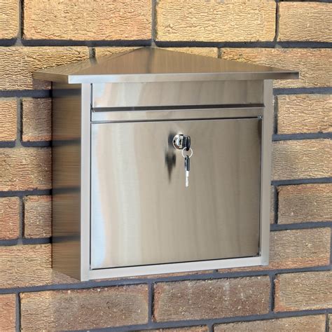 steel letter box slot|post letter box.